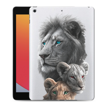 Силиконовый чехол на Ipad 10.2 (2020) с принтом Львы Силиконовый чехол на Ipad 10.2 (2020) с принтом Львы