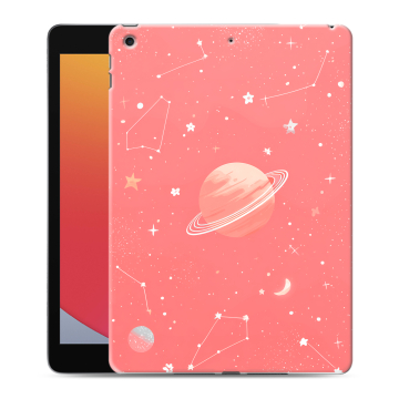 Силиконовый чехол на Ipad 10.2 (2020) с принтом Розовый космос Силиконовый чехол на Ipad 10.2 (2020) с принтом Розовый космос