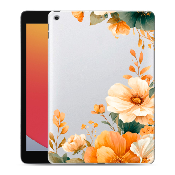 Силиконовый чехол на Ipad 10.2 (2020) с принтом Цветы принт Силиконовый чехол на Ipad 10.2 (2020) с принтом Цветы принт