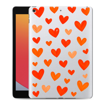 Силиконовый чехол на Ipad 10.2 (2020) с принтом Сердечки Силиконовый чехол на Ipad 10.2 (2020) с принтом Сердечки