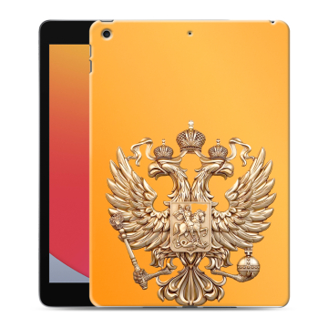 Силиконовый чехол на Ipad 10.2 (2020) с принтом Герб Флаг России