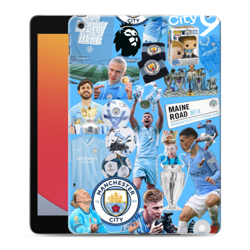 Силиконовый чехол на Ipad 10.2 (2020) с принтом Man City Манчестер Сити