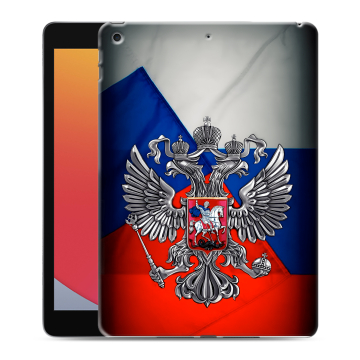 Силиконовый чехол на Ipad 10.2 (2020) с принтом Флаг России