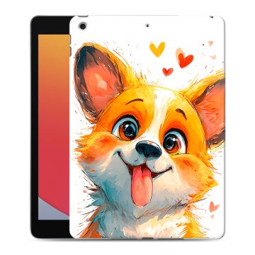Силиконовый чехол на Ipad 10.2 (2020) с принтом корги