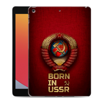 Силиконовый чехол на Ipad 10.2 (2020) с принтом Флаг Герб СССР