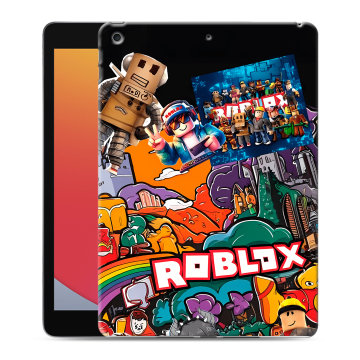 Силиконовый чехол на Ipad 10.2 (2020) с принтом Roblox Роблокс