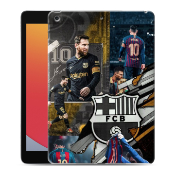 Силиконовый чехол на Ipad 10.2 (2020) с принтом Messi Barcelona