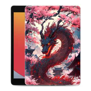 Силиконовый чехол на Ipad 10.2 (2020) с принтом Дракон Японский