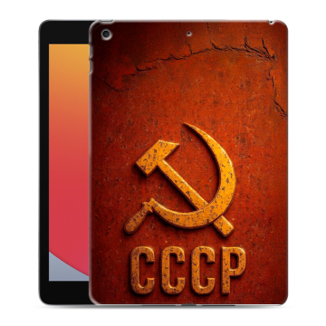 Силиконовый чехол на Ipad 10.2 (2020) с принтом Флаг Герб СССР