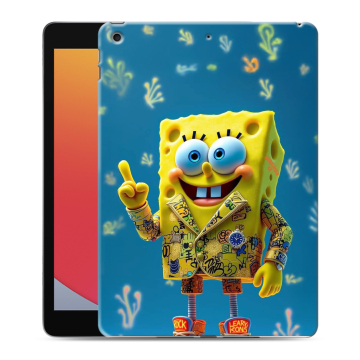 Силиконовый чехол на Ipad 10.2 (2020) с принтом Спанч боб Спанчбоб