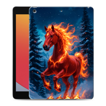 Силиконовый чехол на Ipad 10.2 (2020) с принтом Новый год коня