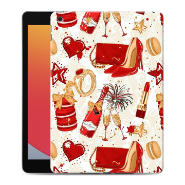 Силиконовый чехол на Ipad 10.2 (2020) с принтом Новый год Силиконовый чехол на Ipad 10.2 (2020) с принтом Новый год