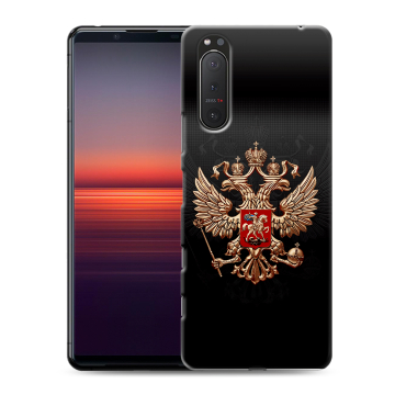 Силиконовый чехол на Sony Xperia 5 II с принтом Герб России Силиконовый чехол на Sony Xperia 5 II с принтом Герб России