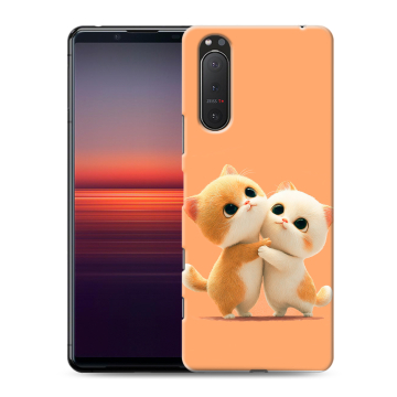 Силиконовый чехол на Sony Xperia 5 II с принтом Милые котики Силиконовый чехол на Sony Xperia 5 II с принтом Милые котики