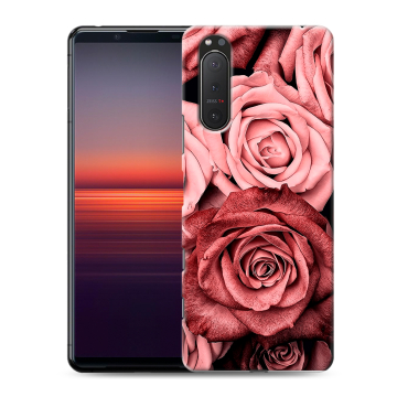 Силиконовый чехол на Sony Xperia 5 II с принтом Цветы розы Силиконовый чехол на Sony Xperia 5 II с принтом Цветы розы