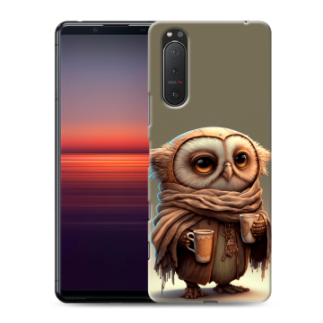 Силиконовый чехол на Sony Xperia 5 II с принтом Сова Силиконовый чехол на Sony Xperia 5 II с принтом Сова