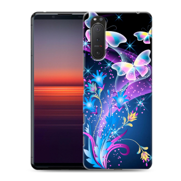 Силиконовый чехол на Sony Xperia 5 II с принтом Бабочки