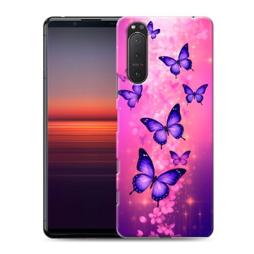 Силиконовый чехол на Sony Xperia 5 II с принтом Бабочки