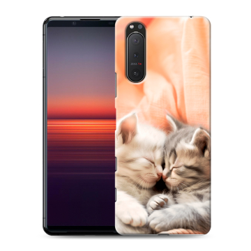 Силиконовый чехол на Sony Xperia 5 II с принтом Котята