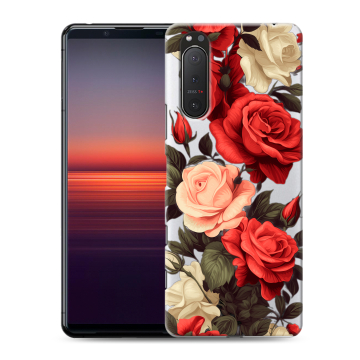 Силиконовый чехол на Sony Xperia 5 II с принтом Розы