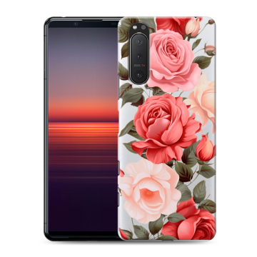 Силиконовый чехол на Sony Xperia 5 II с принтом Розы Силиконовый чехол на Sony Xperia 5 II с принтом Розы