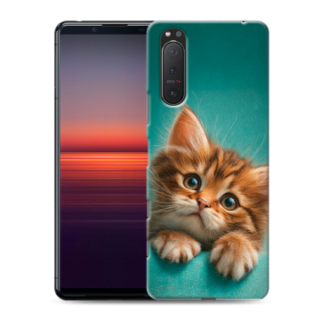 Силиконовый чехол на Sony Xperia 5 II с принтом котенок