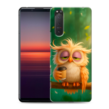 Силиконовый чехол на Sony Xperia 5 II с принтом сова