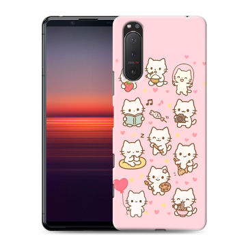 Силиконовый чехол на Sony Xperia 5 II с принтом Hello Kitty Хелоу Кити