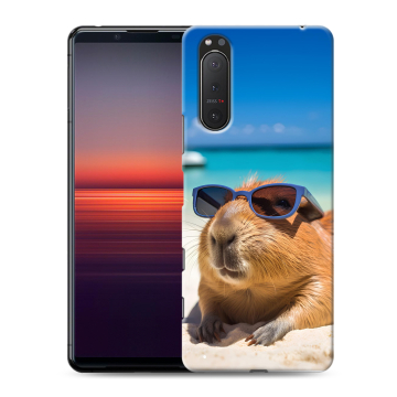 Силиконовый чехол на Sony Xperia 5 II с принтом Капибара