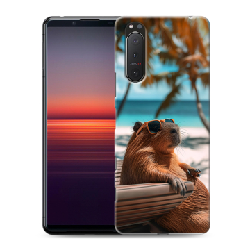 Силиконовый чехол на Sony Xperia 5 II с принтом Капибара