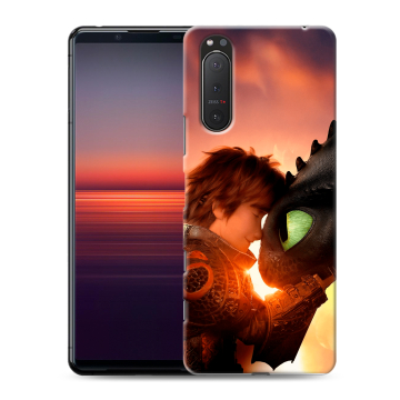 Силиконовый чехол на Sony Xperia 5 II с принтом Как приручить дракона