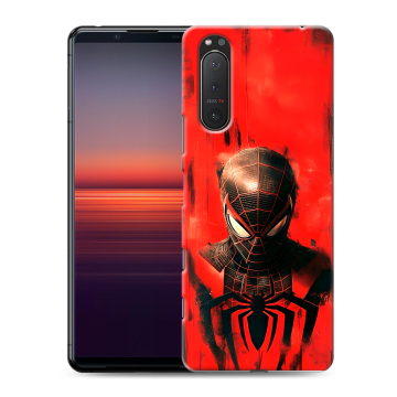 Силиконовый чехол на Sony Xperia 5 II с принтом человек паук spiderman