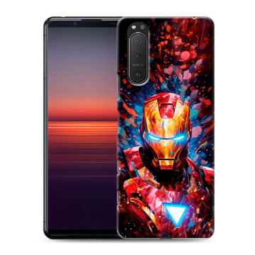 Силиконовый чехол на Sony Xperia 5 II с принтом Железный человек Ironman