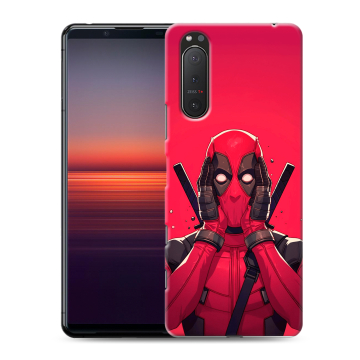 Силиконовый чехол на Sony Xperia 5 II с принтом Дедпул Deadpool