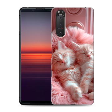 Силиконовый чехол на Sony Xperia 5 II с принтом котята котики