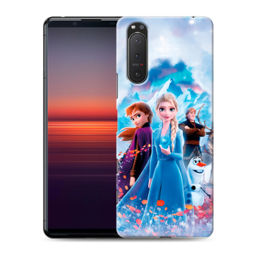 Силиконовый чехол на Sony Xperia 5 II с принтом Холодное сердце Frozen