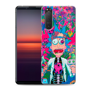 Силиконовый чехол на Sony Xperia 5 II с принтом Рик и Морти Rick Morty