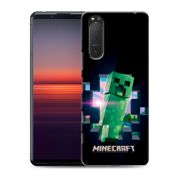 Силиконовый чехол на Sony Xperia 5 II с принтом Майнкрафт Minecraft