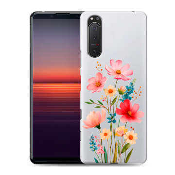 Силиконовый чехол на Sony Xperia 5 II с принтом Цветы Силиконовый чехол на Sony Xperia 5 II с принтом Цветы