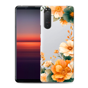 Силиконовый чехол на Sony Xperia 5 II с принтом Цветы принт Силиконовый чехол на Sony Xperia 5 II с принтом Цветы принт