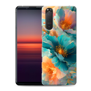 Силиконовый чехол на Sony Xperia 5 II с принтом Цветы Силиконовый чехол на Sony Xperia 5 II с принтом Цветы