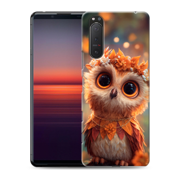 Силиконовый чехол на Sony Xperia 5 II с принтом Милая сова Силиконовый чехол на Sony Xperia 5 II с принтом Милая сова