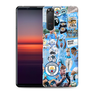 Силиконовый чехол на Sony Xperia 5 II с принтом Man City Манчестер Сити Силиконовый чехол на Sony Xperia 5 II с принтом Man City Манчестер Сити