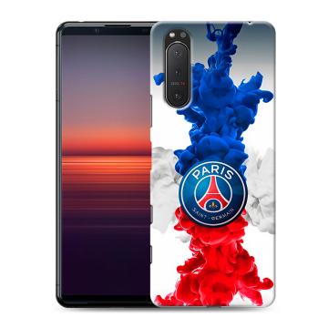 Силиконовый чехол на Sony Xperia 5 II с принтом PSG ПСЖ Силиконовый чехол на Sony Xperia 5 II с принтом PSG ПСЖ