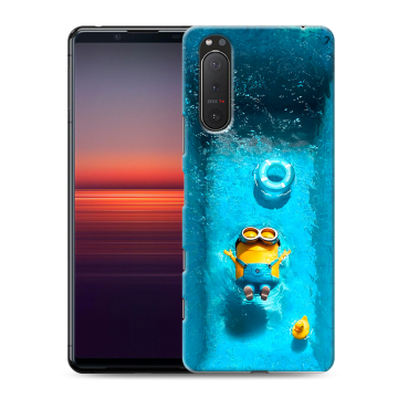 Силиконовый чехол на Sony Xperia 5 II с принтом Миньоны