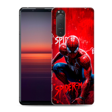 Силиконовый чехол на Sony Xperia 5 II с принтом Spiderman Человек паук
