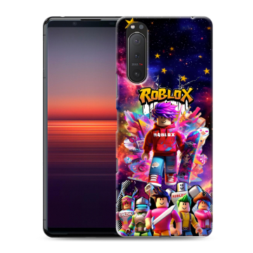 Силиконовый чехол на Sony Xperia 5 II с принтом Roblox Роблокс