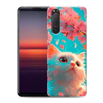 Силиконовый чехол на Sony Xperia 5 II с принтом Красивый кот Силиконовый чехол на Sony Xperia 5 II с принтом Красивый кот