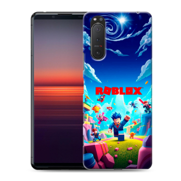 Силиконовый чехол на Sony Xperia 5 II с принтом Roblox Роблокс