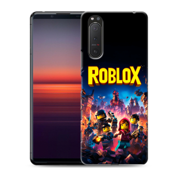 Силиконовый чехол на Sony Xperia 5 II с принтом Roblox Роблокс